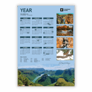 Wall Calendar SA Provinces Mpumalanga