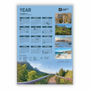 Wall Calendar SA Provinces Western Cape