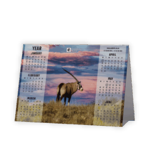 Tent or A-Frame Calendar SA Wildlife Oryx