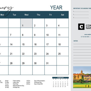 Desk Pad Calendars SA Provinces