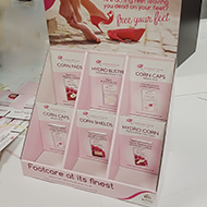 Business concept. Top view photo of workplace stack of pink diar