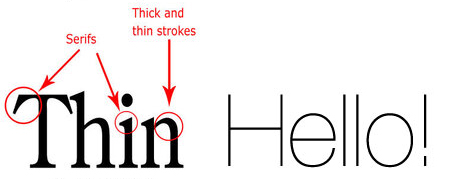 Design for Print | Thin Text