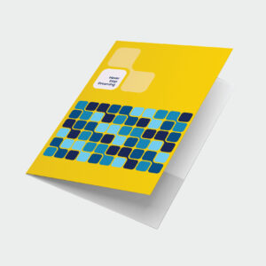 Digital Printed Presentation Folder with unprinted pocket attached